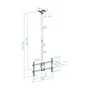 Tooq Soporte de Techo para Pantallas 43-86 Pulgadas Negro